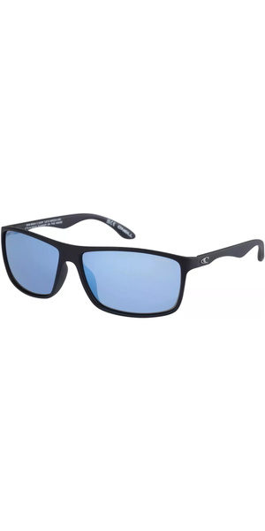 2026 O'Neill Hombres Gafas De Sol 9004 ONS-9004-2.0-104P - Matte Black / Ice Blue Mirror